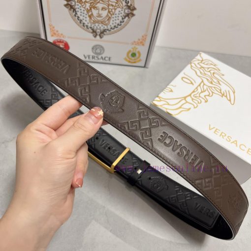 Versace. VersaceMaterial: Leather Belt with 100% Head Layer. The leather belt is guaranteed 95d74ouw - Image 7