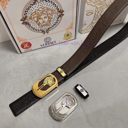 Versace. VersaceMaterial: Leather Belt with 100% Head Layer. The leather belt is guaranteed xscx8835 - Image 10