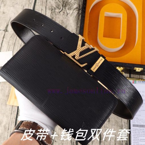 LV. Yiluweideng two-piece setWooden box, belt+wallet, two-piece setGrade: Imported 100% top uwlcae13