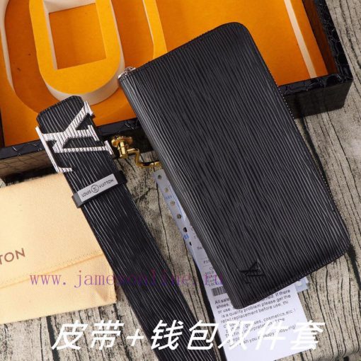 LV. Yiluweideng two-piece setWooden box, belt+wallet, two-piece setGrade: Imported 100% top wf857ck5 - Image 5