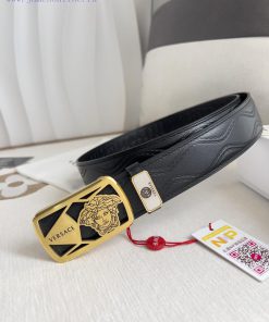 Versace. Versace Belt and BeltsHanging buckle, classic human head made of pure steel materia uofxtkpn