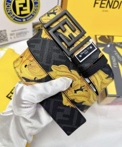 Belt FENDI Fendi ReproductionThe waistband is made of 100% cowhide, ensuring a double-layer w22vev27