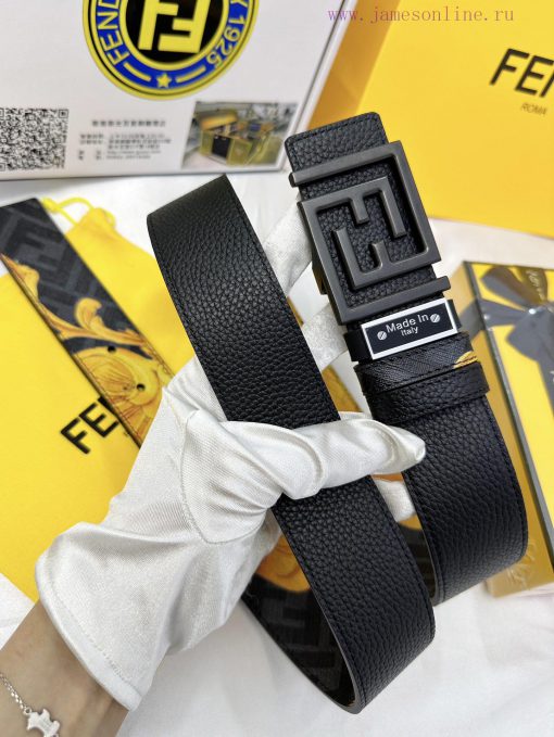 Belt FENDI Fendi ReproductionThe waistband is made of 100% cowhide, ensuring a double-layer jjotqwei - Image 3
