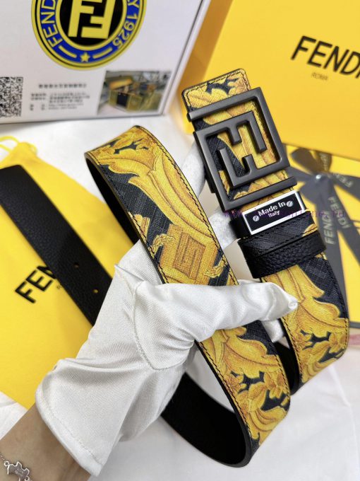 Belt FENDI Fendi ReproductionThe waistband is made of 100% cowhide, ensuring a double-layer w22vev27 - Image 3