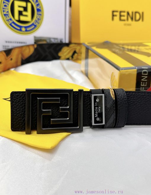 Belt FENDI Fendi ReproductionThe waistband is made of 100% cowhide, ensuring a double-layer jjotqwei - Image 6