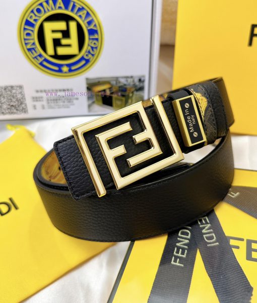 Belt FENDI Fendi ReproductionThe waistband is made of 100% cowhide, ensuring a double-layer xfivlr4z - Image 4