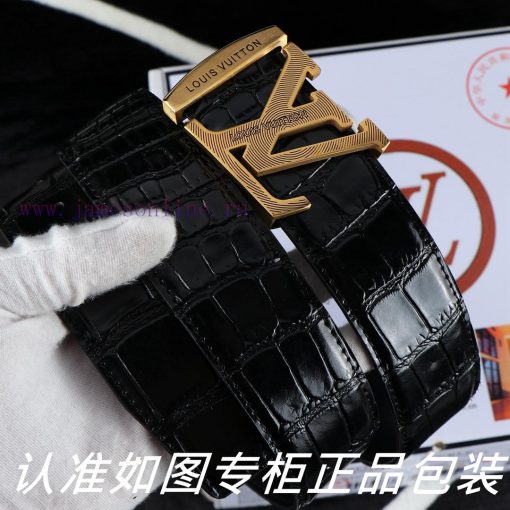 Belt LV Louis Vuitton ️Belt with 100% head layer cowhide belt, ensuring that the 24k pure st jb16qgq9 - Image 3