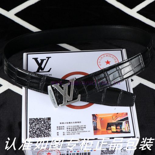 Belt LV Louis Vuitton ️Belt with 100% head layer cowhide belt, ensuring that the 24k pure st uf6w1bf7 - Image 7