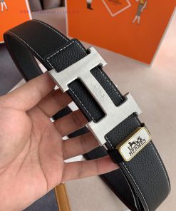 Hermes Hermes️Hanging buckle, classic H-brushed pure steel buckle head, photographed in real 73cxhcsh