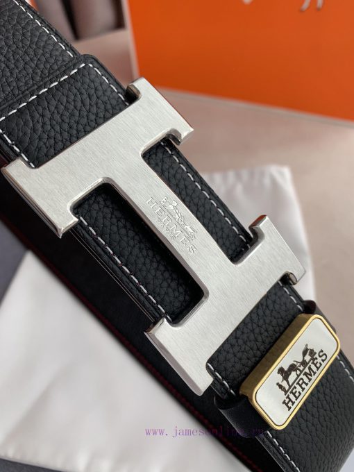 Hermes Hermes️Hanging buckle, classic H-brushed pure steel buckle head, photographed in real 73cxhcsh - Image 4