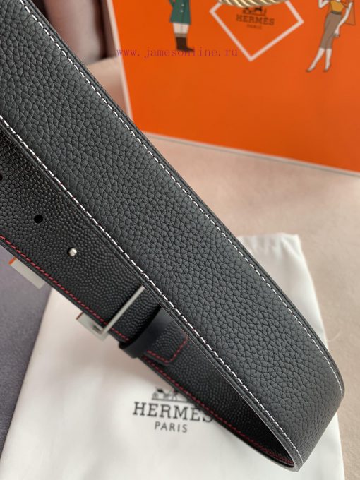 Hermes Hermes️Hanging buckle, classic H-brushed pure steel buckle head, photographed in real 73cxhcsh - Image 6