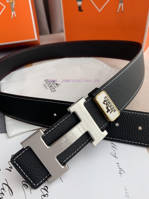 Hermes Hermes️Hanging buckle, classic H-brushed pure steel buckle head, photographed in real 73cxhcsh - Image 8