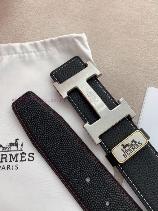Hermes Hermes️Hanging buckle, classic H-brushed pure steel buckle head, photographed in real 73cxhcsh - Image 10