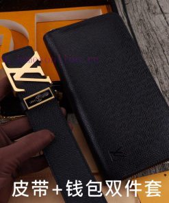 LV. Yilu Weideng Double Piece SetWooden box, belt+wallet, two-piece setGrade: Imported 100% y36icflo