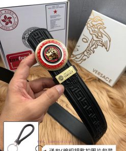 Versace leather belt body, exquisite buckle craftsmanship, luxurious and noble style, sturdy 49y5ijkw