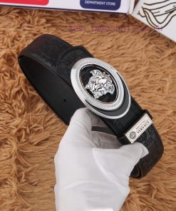 Versace leather belt with a beautiful head and embossed cowhide body, exquisite buckle craft bi0c9c7p