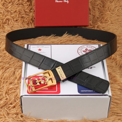 Ferragamo 316 pure steel automatic buckle ⏯️ P belt width 3.5cm double-sided cowhide classic hrp7xskt - Image 7