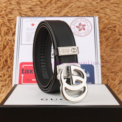 Gucci 316 pure steel automatic buckle ⏯️ P belt width 3.5cm double-sided top layer cowhide c o9jn3k71 - Image 4