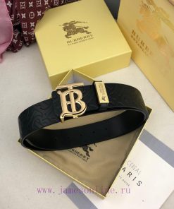 19 new Burberry double-sided imported cowhide, TB exclusive logo pattern with versatile dual f68ucpcn