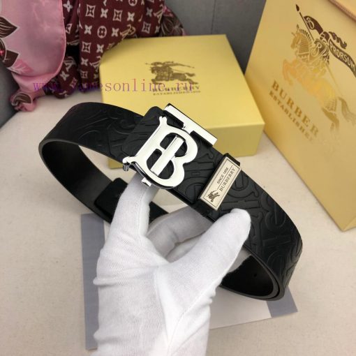 19 new Burberry double-sided imported cowhide, TB exclusive logo pattern with versatile dual e0o9kis4 - Image 5