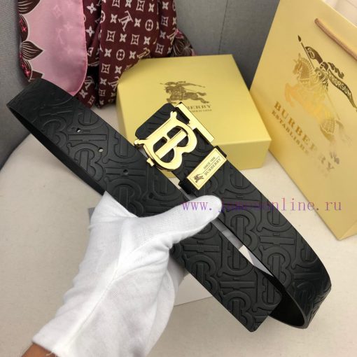 19 new Burberry double-sided imported cowhide, TB exclusive logo pattern with versatile dual f68ucpcn - Image 6