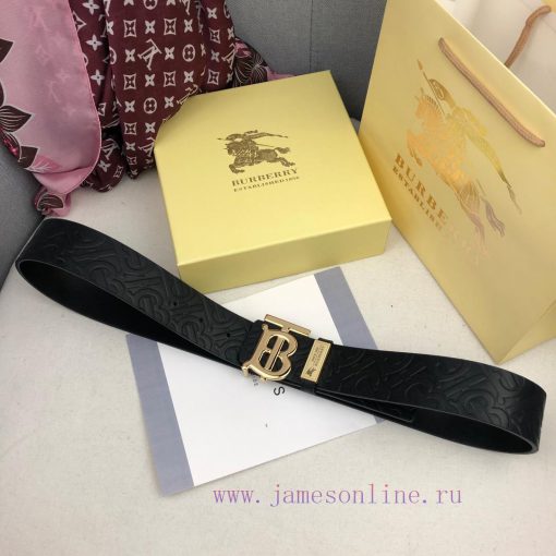 19 new Burberry double-sided imported cowhide, TB exclusive logo pattern with versatile dual f68ucpcn - Image 7