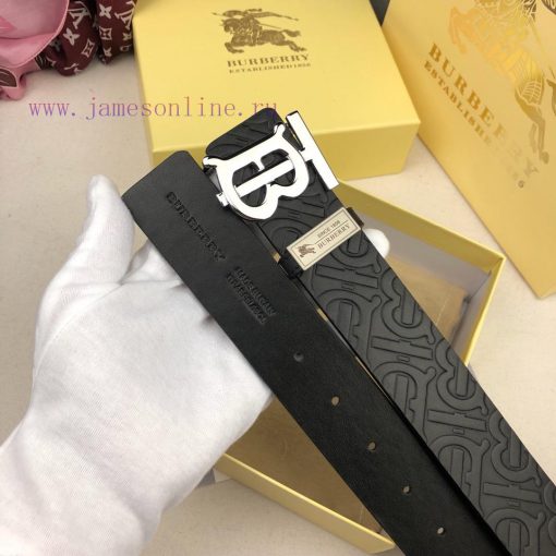 19 new Burberry double-sided imported cowhide, TB exclusive logo pattern with versatile dual e0o9kis4 - Image 9