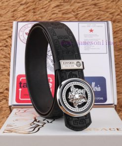 Versace leather belt body, exquisite buckle, exquisite workmanship, luxurious and noble styl gra4zl31