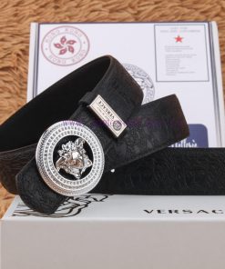 Versace leather belt body, exquisite buckle, exquisite workmanship, luxurious and noble styl nw787j49