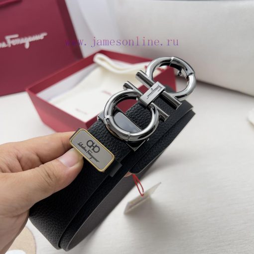 Ferragamo Ferrgamo ️ Belt and beltHanging buckle, classic hanging buckle made of pure copper 8g6kyccm - Image 4