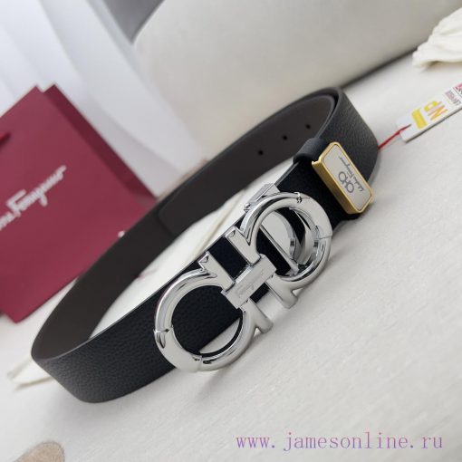 Ferragamo Ferrgamo ️ Belt and beltHanging buckle, classic hanging buckle made of pure copper 8g6kyccm - Image 7