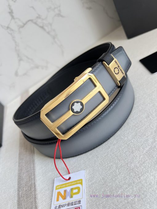 Montblanc Montblanc Belt Automatic BeltAutomatic belt, new pure steel material automatic buc 6ytywyu0 - Image 3