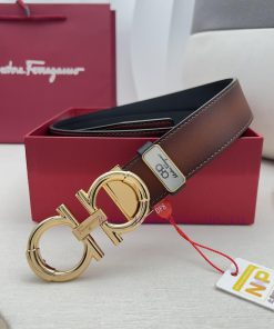 Ferragamo Ferrgamo ️ Belt and beltHanging buckle, classic hanging buckle made of pure copper k3c7hncv