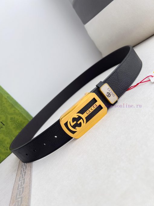 Gucci Gucci Belt ️ BeltHanging buckle, pure steel material buckle head, top layer cowhide, p zlear2sk - Image 4