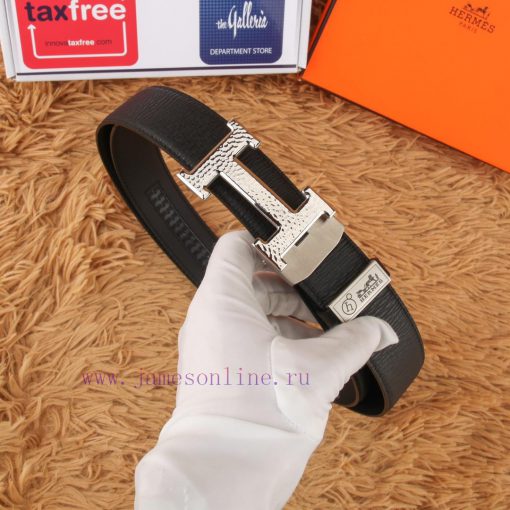 Hermes 316 pure steel automatic buckle belt ⏯ P belt width 3.5cm synchronous ㊙️ Double sided jhbthxiu - Image 4