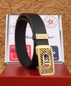 Ferragamo 316 pure steel automatic buckle belt ⏯ P belt width 3.5cm synchronous ㊙️ Double si ame1ftjd