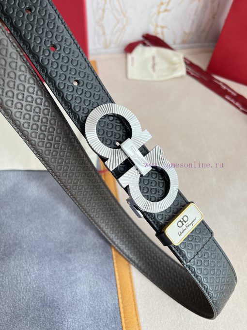 Ferragamo Ferrgamo ️ Belt and beltHanging buckle, classic hanging buckle made of pure copper j8x79n4v - Image 5