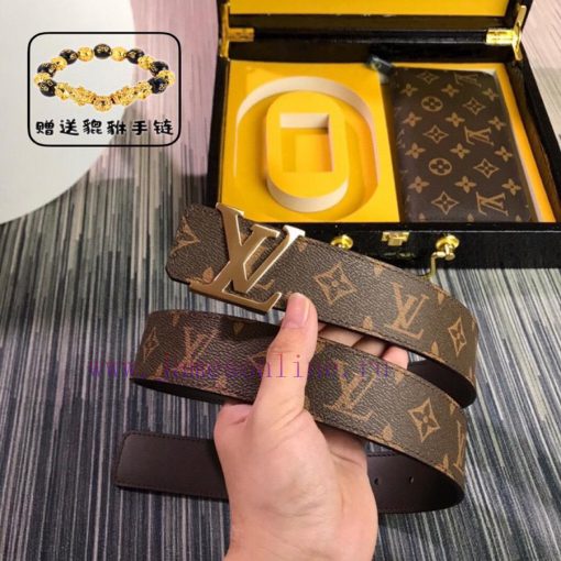 Louis Vuitton Belt and Wallet, a two-piece set of world-renowned luxury goods from Italy, fe hmmaztie - Image 3