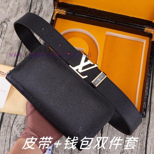 LV. Yiluweideng two-piece setWooden box, belt+wallet, two-piece setGrade: Imported 100% top yp4u1bwk - Image 5
