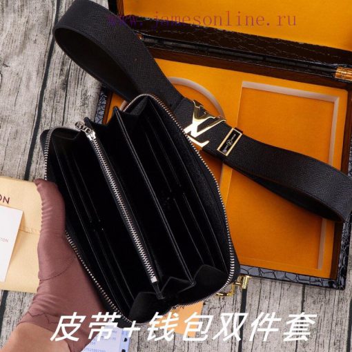 LV. Yiluweideng two-piece setWooden box, belt+wallet, two-piece setGrade: Imported 100% top yp4u1bwk - Image 8