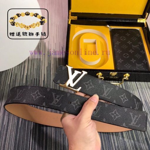 Louis Vuitton Belt and Wallet, a two-piece set of world-renowned luxury goods from Italy, fe db7w1xkz