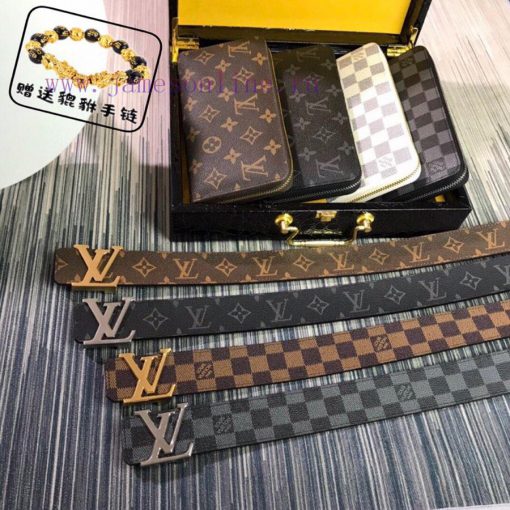 Louis Vuitton Belt and Wallet, a two-piece set of world-renowned luxury goods from Italy, fe db7w1xkz - Image 10