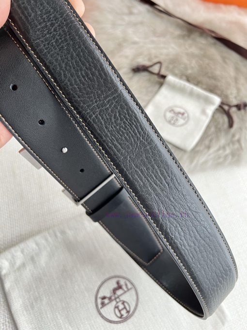 Hermes Hermes waist beltHanging buckle, classic pure steel material buckle head, double-side 1ekwpfdd - Image 6
