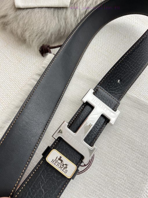 Hermes Hermes waist beltHanging buckle, classic pure steel material buckle head, double-side 1ekwpfdd - Image 7