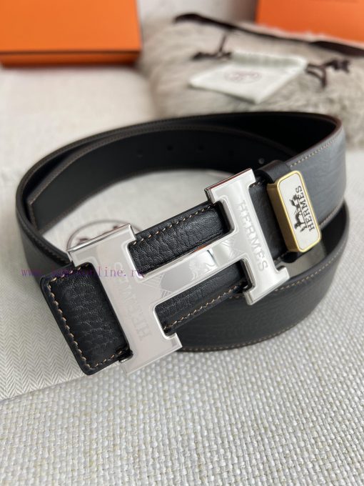 Hermes Hermes waist beltHanging buckle, classic pure steel material buckle head, double-side 1ekwpfdd - Image 8