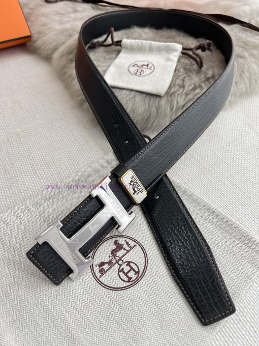 Hermes Hermes waist beltHanging buckle, classic pure steel material buckle head, double-side 1ekwpfdd - Image 9