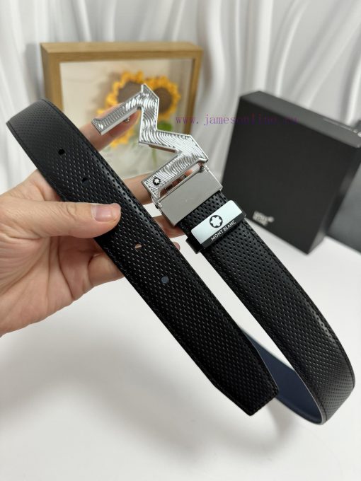 MontblancMaterial: Leather Belt with 100% Head Layer. The leather belt is guaranteed to be g 3yevf3cw - Image 3