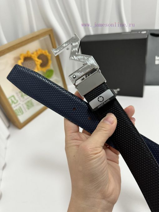 MontblancMaterial: Leather Belt with 100% Head Layer. The leather belt is guaranteed to be g 3yevf3cw - Image 6