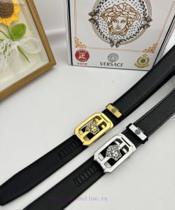 Versace automatic beltMaterial: Leather Belt with 100% Head Layer. The leather belt is guara 6hd5rqtd