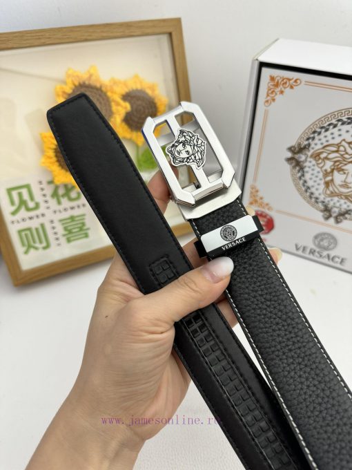 Versace automatic beltMaterial: Leather Belt with 100% Head Layer. The leather belt is guara 6hd5rqtd - Image 9